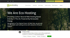 Desktop Screenshot of ecohosting.co.uk